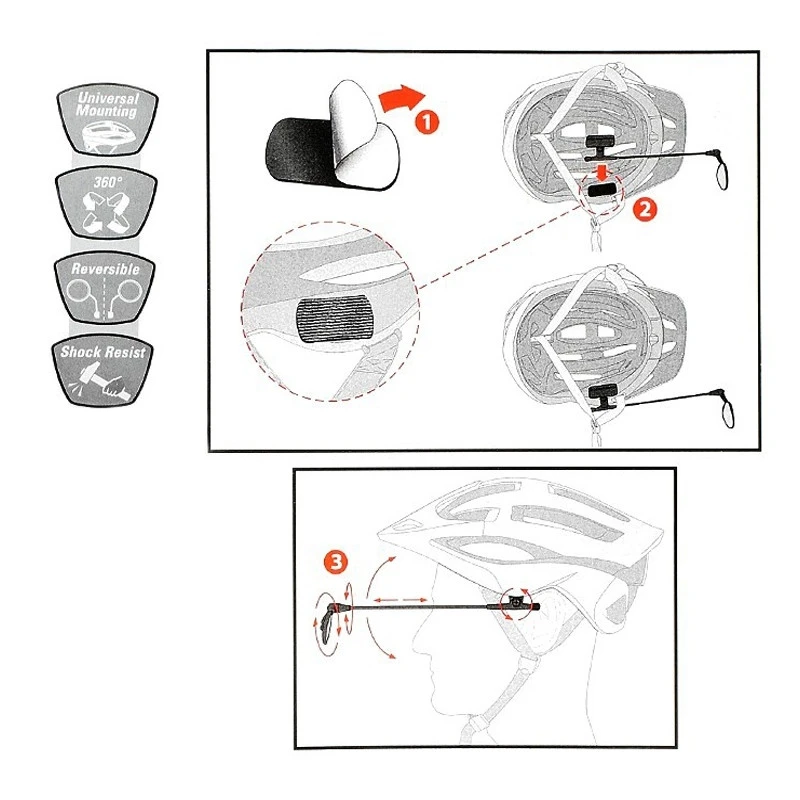 Rétroviseur Sur Casque Vélo Z Eye Zefal 4 Rétroviseur Sur Casque Vélo Z Eye Zefal – Image 2