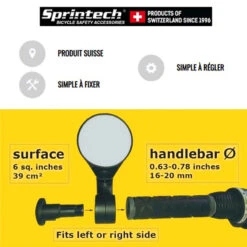 Rétroviseur Vélo Assistance électrique Sprintech Compact -Point Soldes retroviseur velo route sprintech compact 1 4