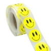 Rouleau De 50 Stickers SMILEY Pour Sécurité Enfant à Vélo -Point Soldes rouleau de 50 stickers smiley pour securite enfant a velo