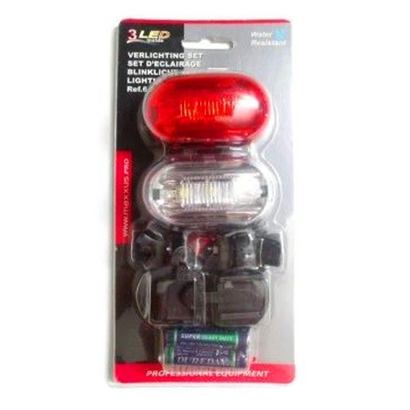 Set D'éclairage LED 3 Fonctions Avant/Arrière + 4 Piles 4 Set D'éclairage LED 3 Fonctions Avant/Arrière + 4 Piles – Image 2