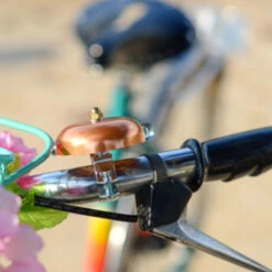 Sonnette De Vélo Au Look Ancien Couleur Cuivre 57 Mm -Point Soldes sonnette de velo au look ancien couleur cuivre 57 mm 4