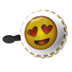 Sonnette Vélo Ding Dong Smiley Coeur 80 Mm