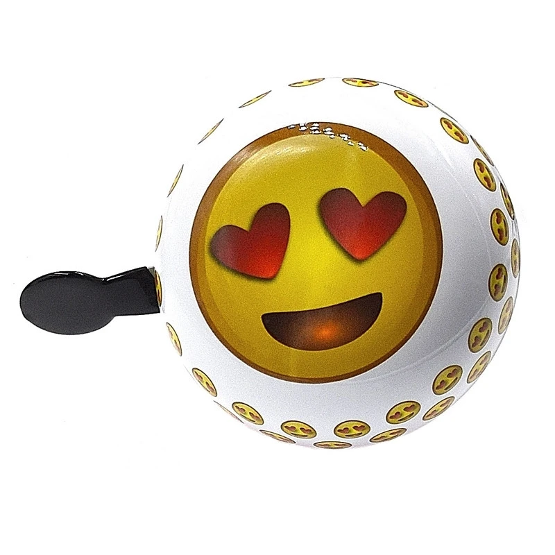Sonnette Vélo Ding Dong Smiley Coeur 80 Mm 3 Sonnette Vélo Ding Dong Smiley Coeur 80 Mm